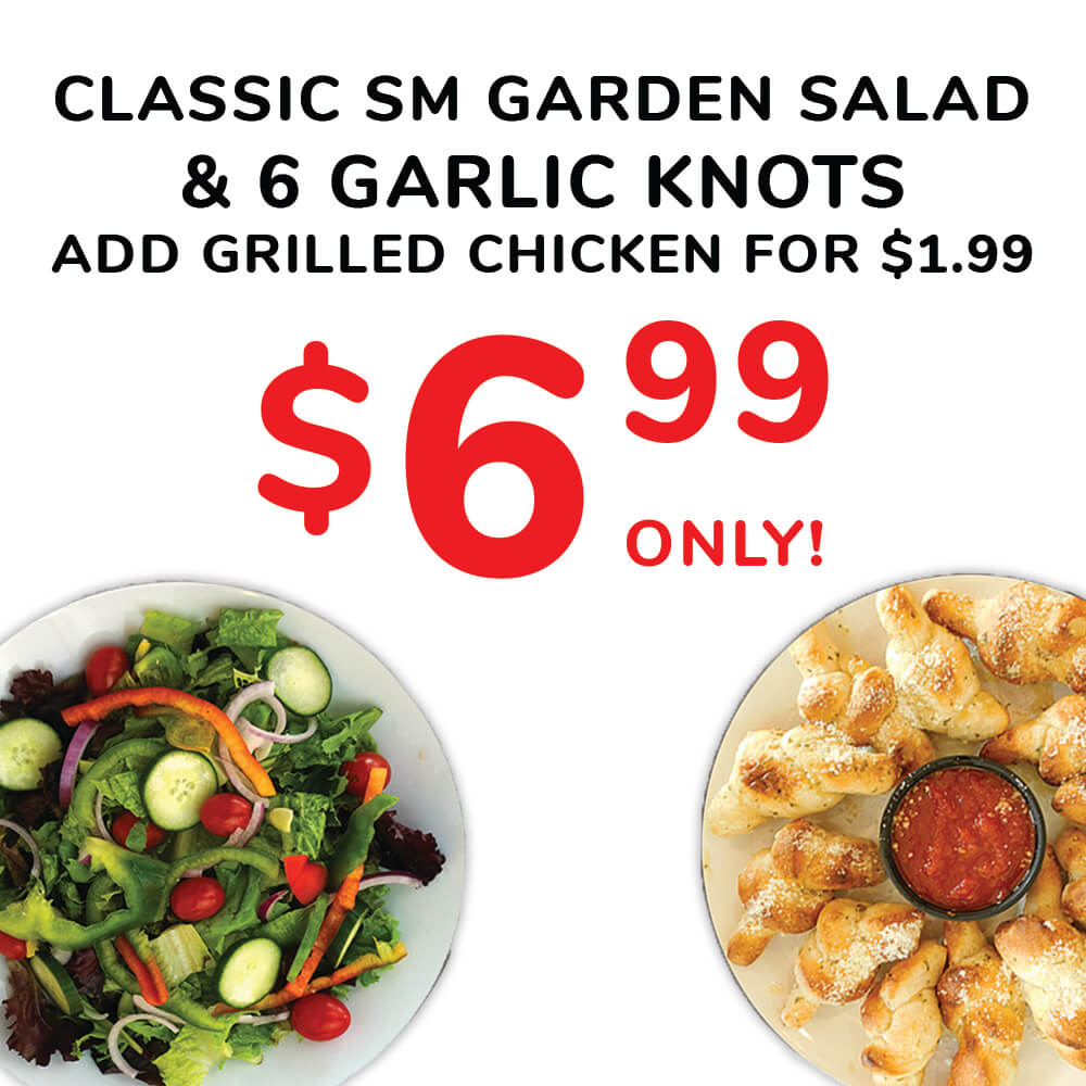 ADD GRILLED CHICKEN FOR $1.99 ONLY!