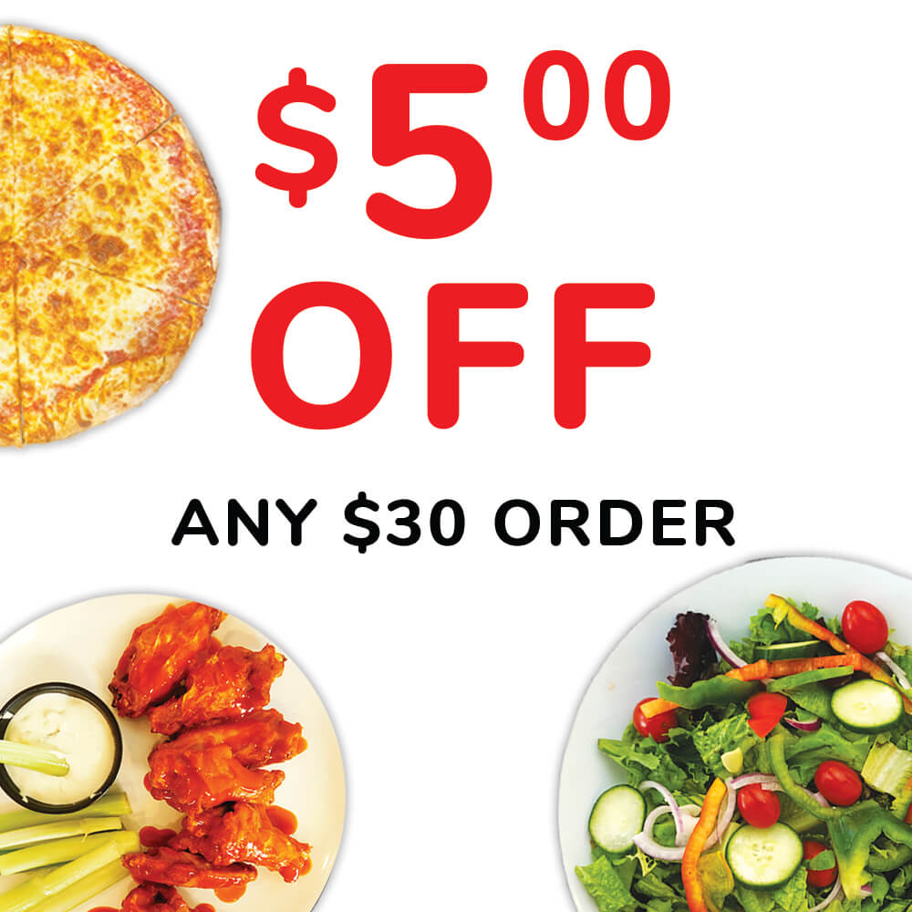 $5.00 OFF for ANY $30 ORDER